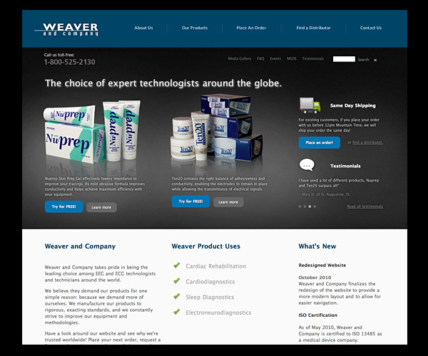 Weaver and Company Website